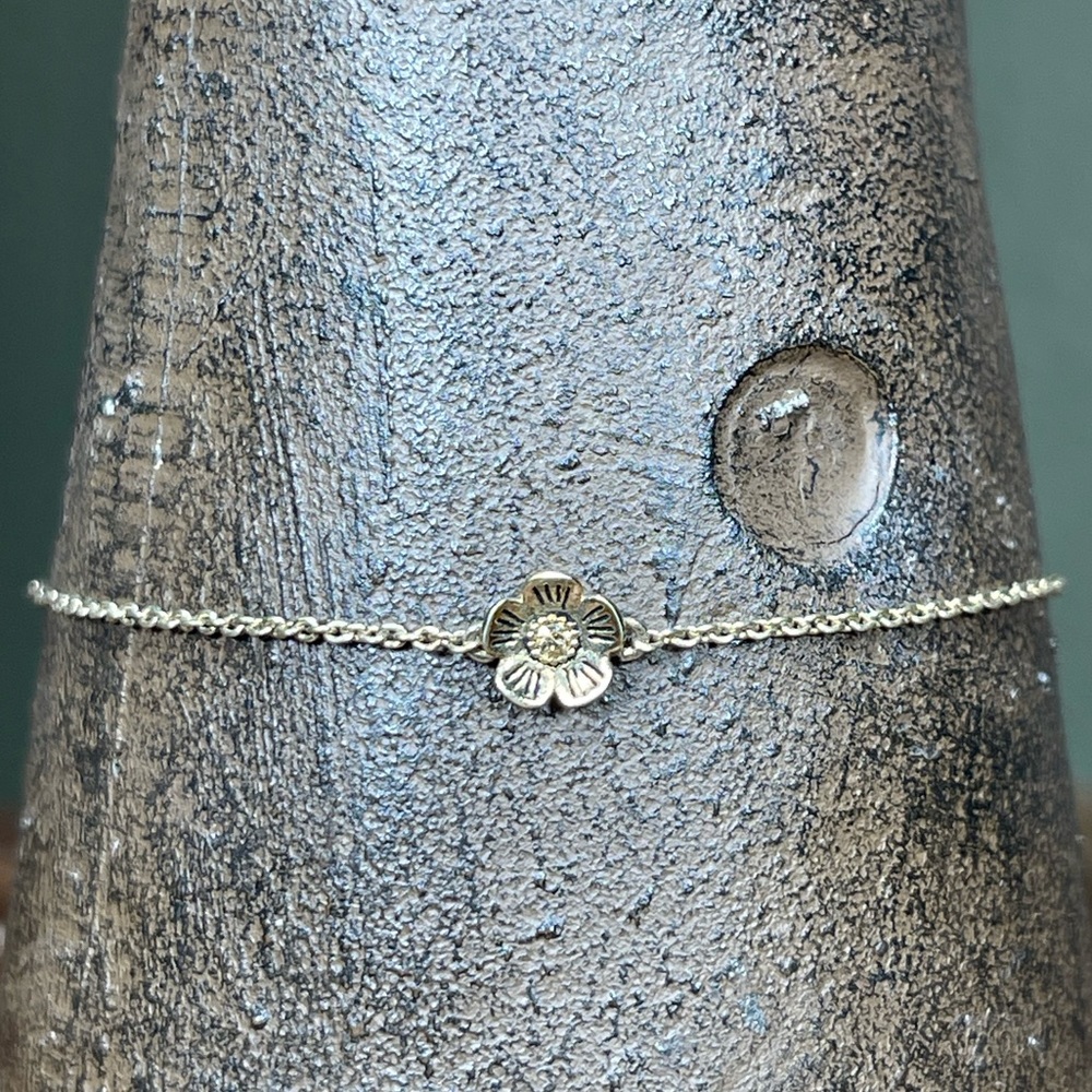 RARE COACH MINI DEMI FINE TEA ROSE 18K GOLD OVER STERLING SILVER BRACELET - Picture 3 of 9